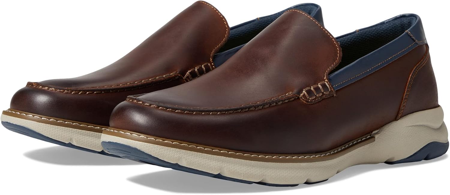 

Лоферы Florsheim Frenzi с открытым носком венецианского типа, Brown Crazy Horse