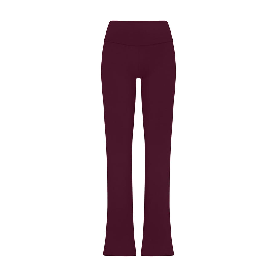 

Брюки с откидными плотами SKIMS Cotton Jersey, цвет Deep Berry