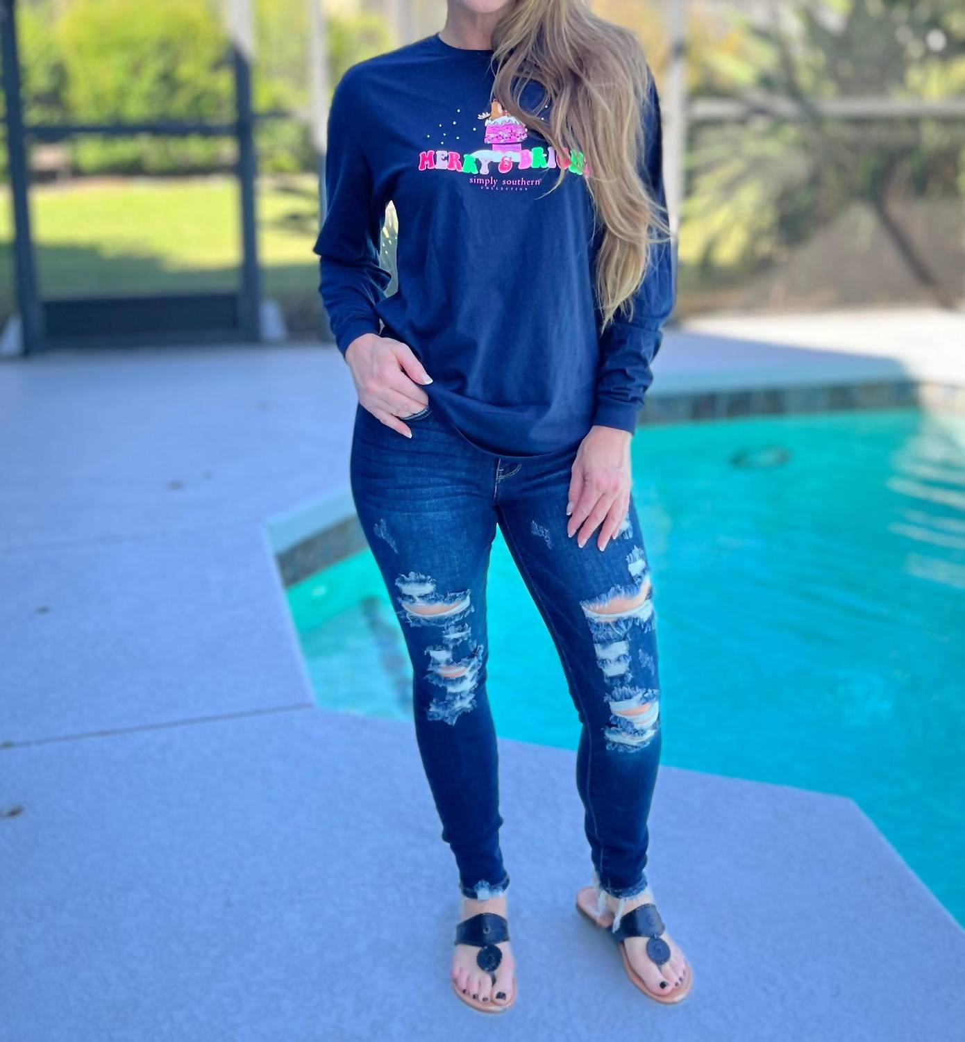 

Потрясающе красивые джинсы в синем цвете Judy Blue