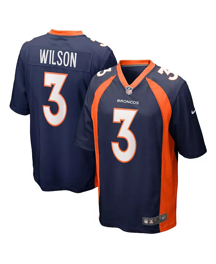 

Мужская альтернативная игровая футболка Russell Wilson Denver Broncos Nike, синий