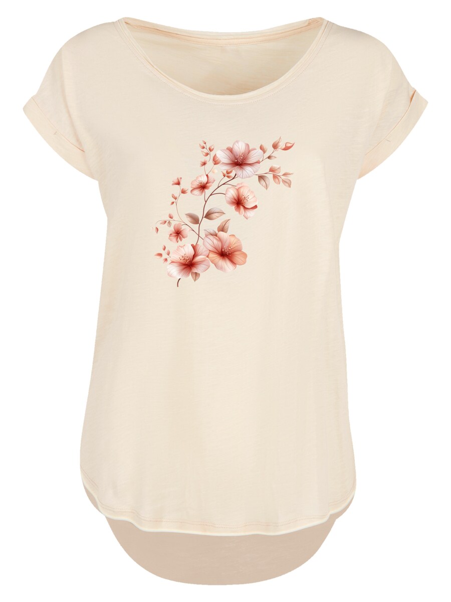 

Рубашка F4NT4STIC Rosa Blumenzweig 3D, песочный