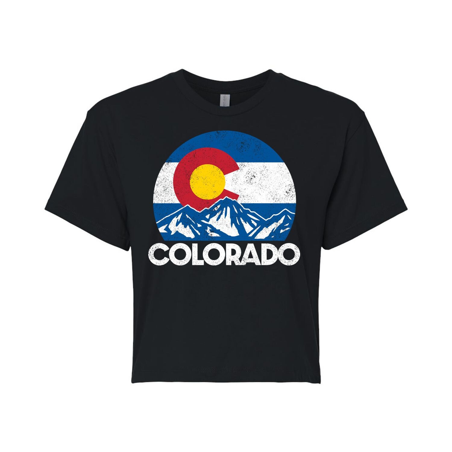 

Укороченная футболка с рисунком Colorado для юниоров Licensed Character, черный