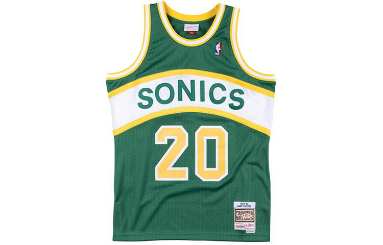 

Майка баскетбольная Mitchell & Ness 'NBA Seattle Supersonics 94 Gary Payton' Hyper Hoops Swingman Mitchell Ness зеленая