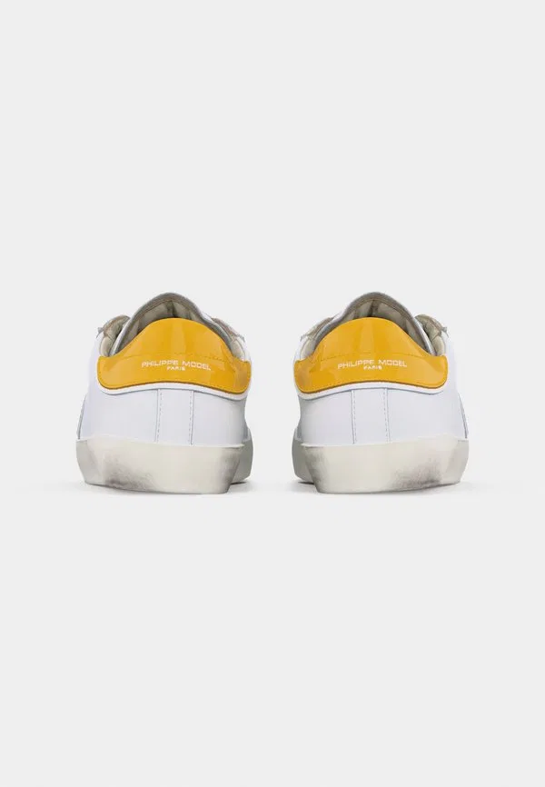 Кроссовки Philippe Model, White/Yellow/Plaster — фото 4
