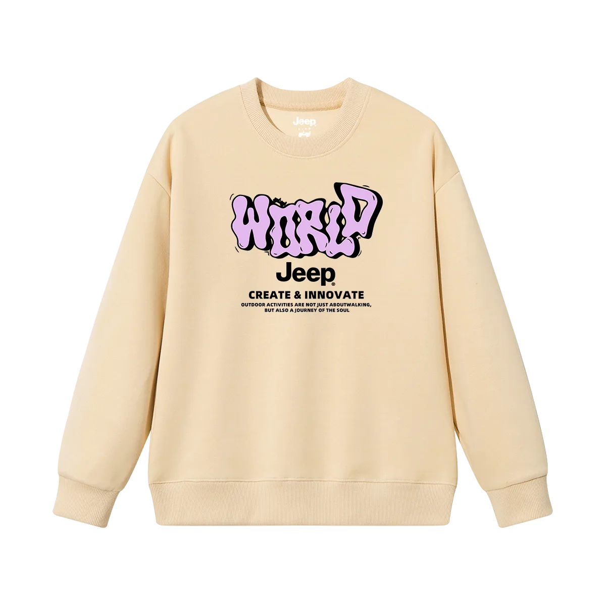 Детский свитшот с круглым вырезом Jeep, хаки