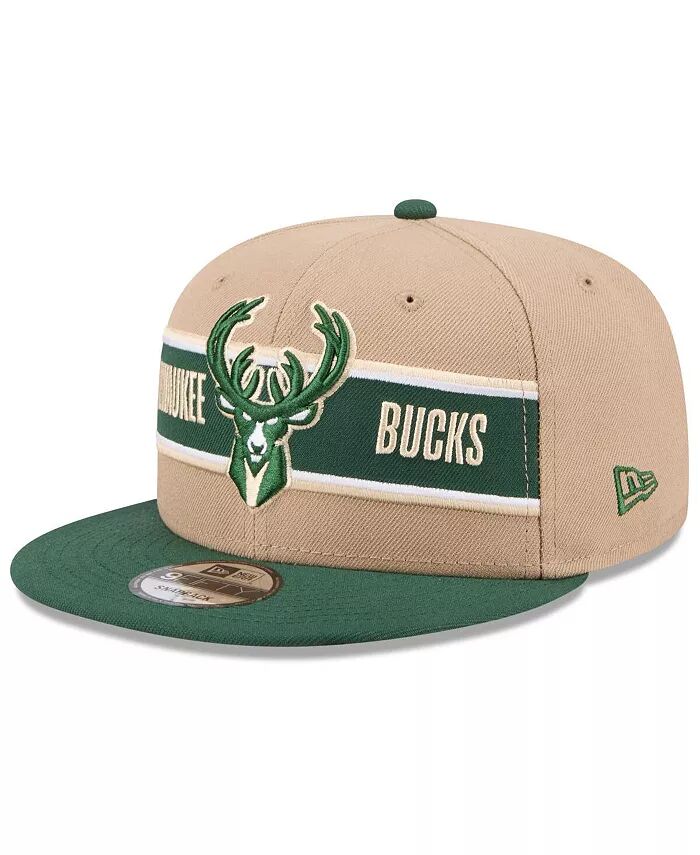 

Мужская коричневая/Hunter Green кепка Snapback Milwaukee Bucks NBA Draft 9FIFTY 2024 New Era, зеленый