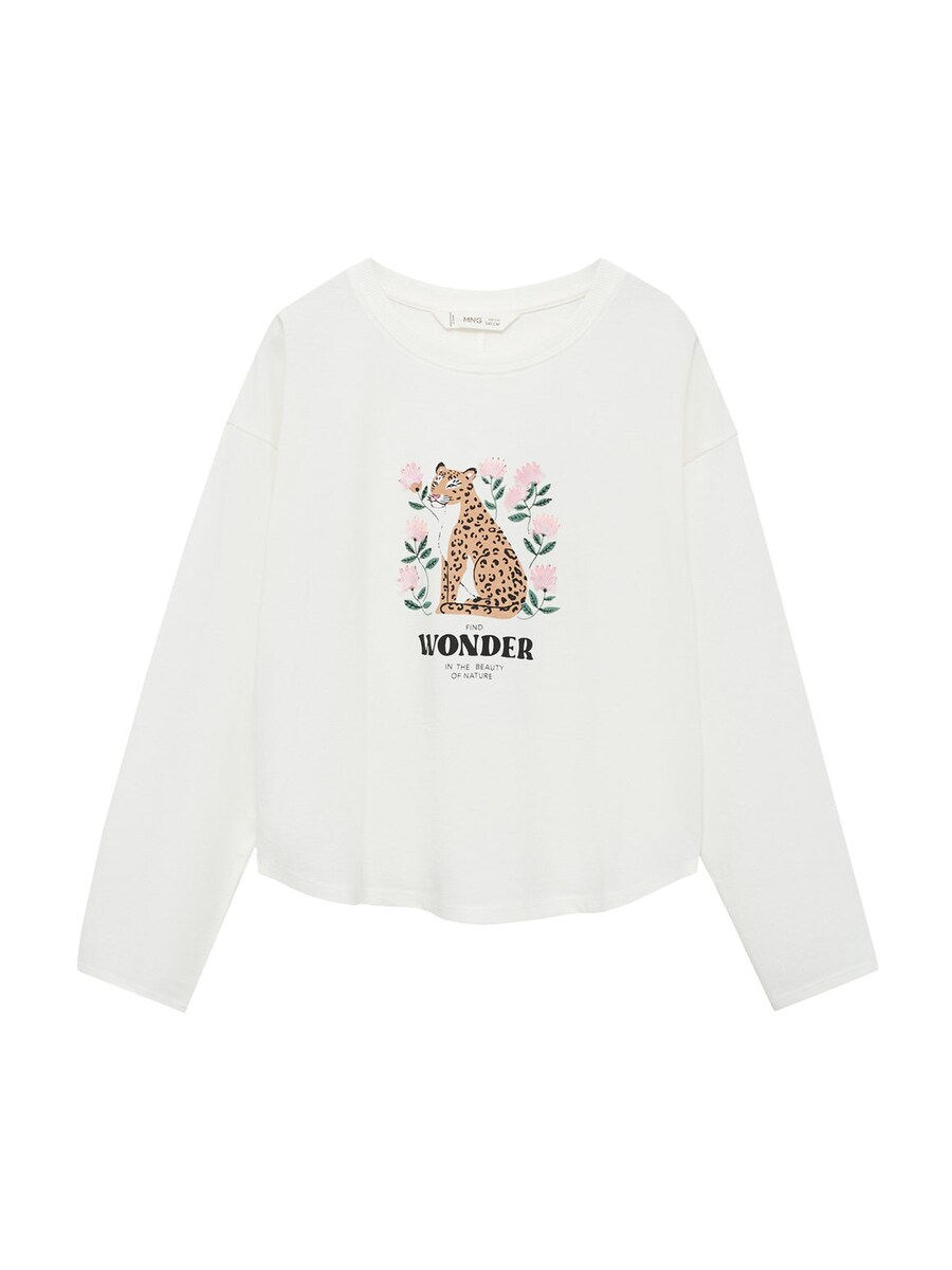 

Рубашка MANGO KIDS WONDERR, экрю