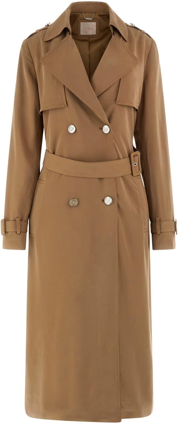 

Женский неструктурированный тренч GUESS Eco Maya, Wet Sand Multi