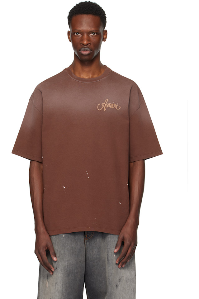 

Футболка Amiri design studio Amiri, коричневый