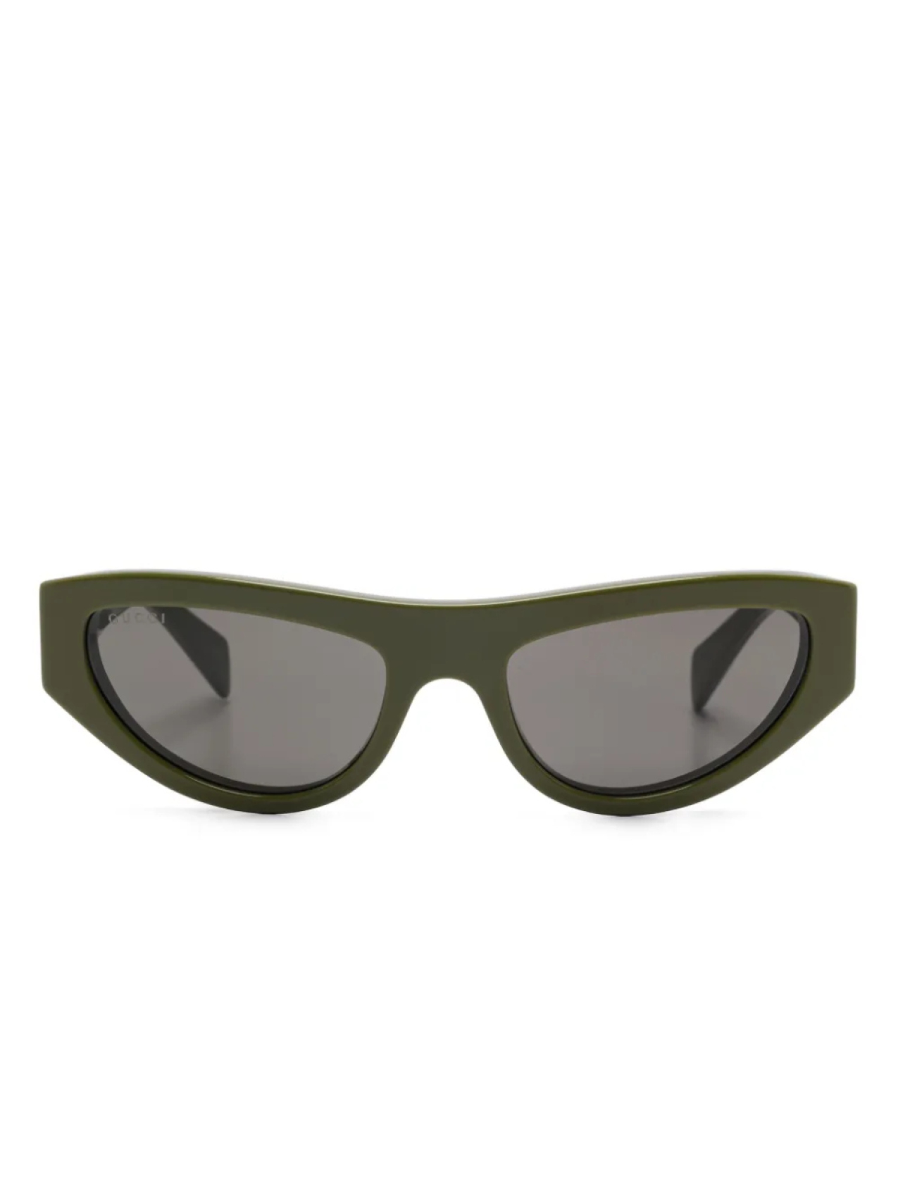 

Солнцезащитные очки Gucci Eyewear «кошачий глаз», зеленый