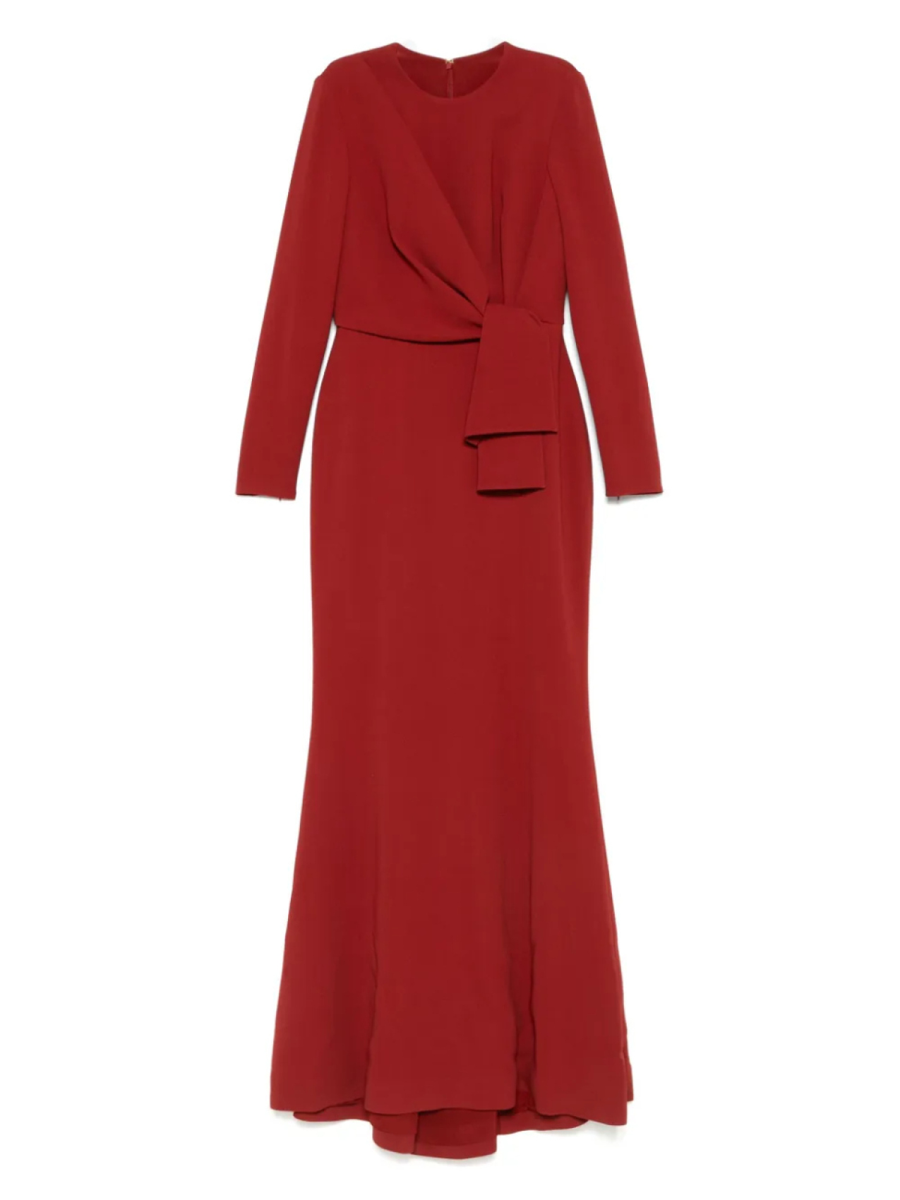 

Платье с длинным рукавом Elie Saab, красный