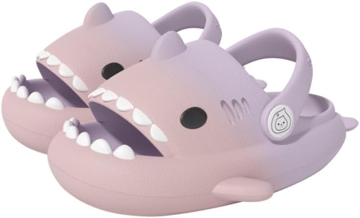 

Сланцы allgala Shark с задником, противоскользящие, с открытым носком, для мальчиков и девочек, для дома и улицы, удобные, с мягкой толстой подошвой, милым мультяшным дизайном, пляжные и для бассейна, розовый