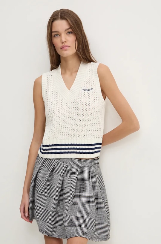 

Вязаный жилет Knit Vest Adidas Originals, бежевый