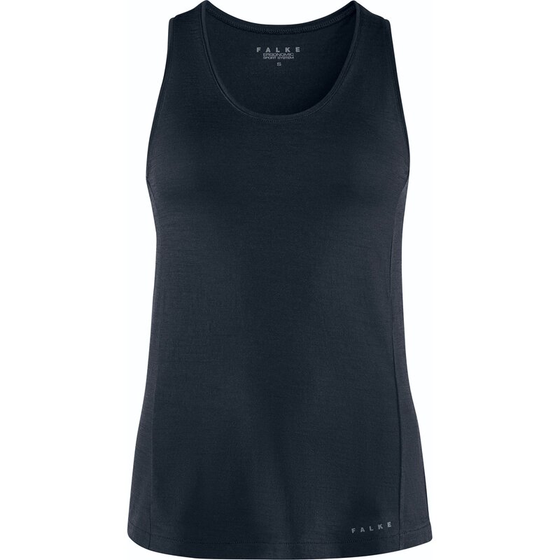 

Майка из шелка и шерсти Falke, синий