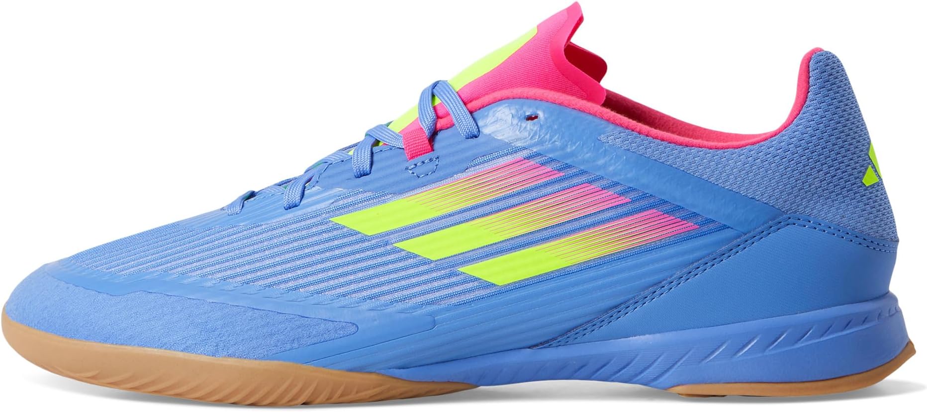 Кроссовки adidas F50 League Indoor Soccer Cleats, цвет None/Lucid Lemon/Lucid Pink — фото 4