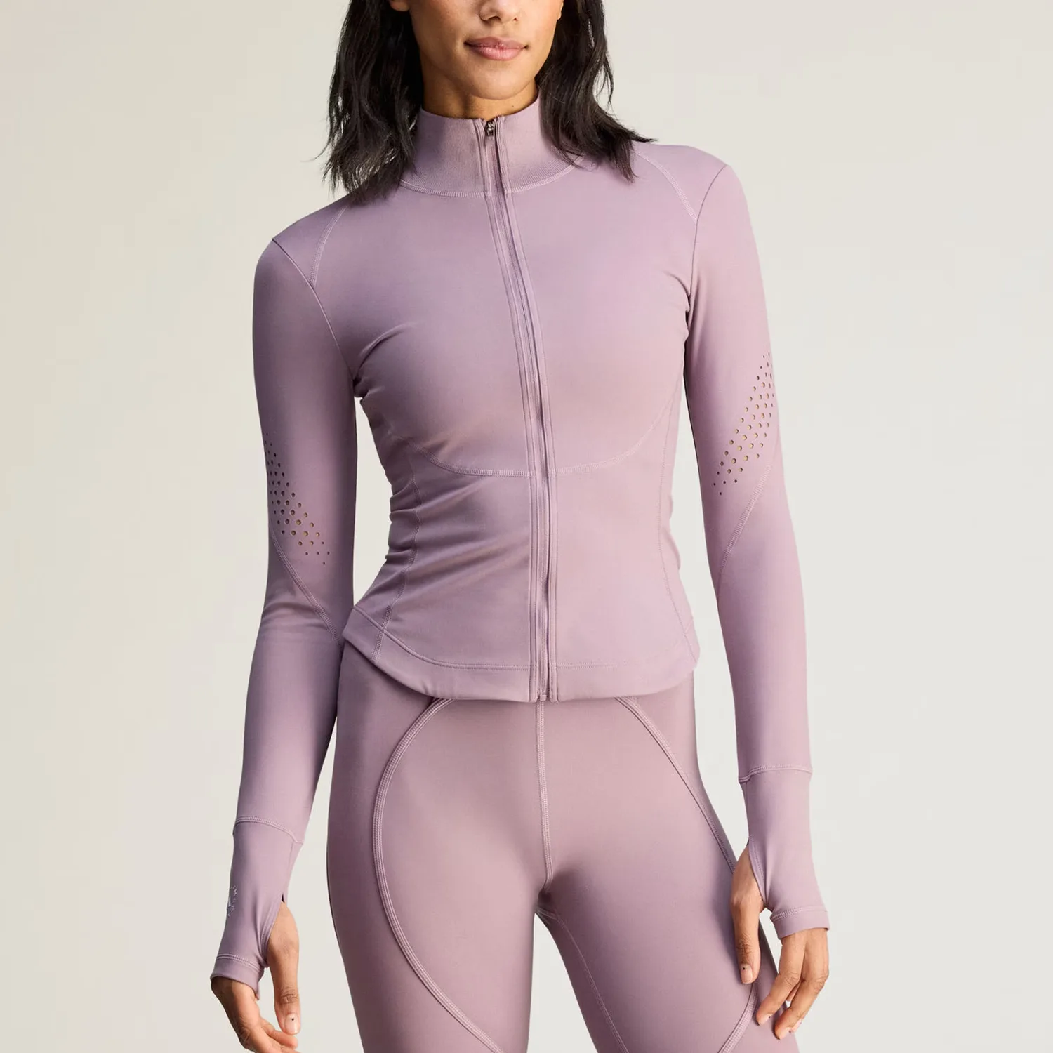 Куртка-мидслой Stella McCartney TRAINING MIDLAYER женская Adidas, Ruins Purple — фото 3