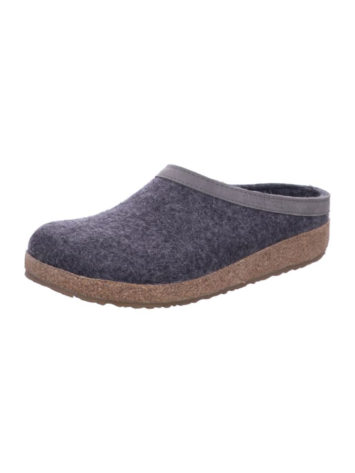 

Тапочки HAFLINGER Hauschuhe Herren Gruzzly Torben, серый