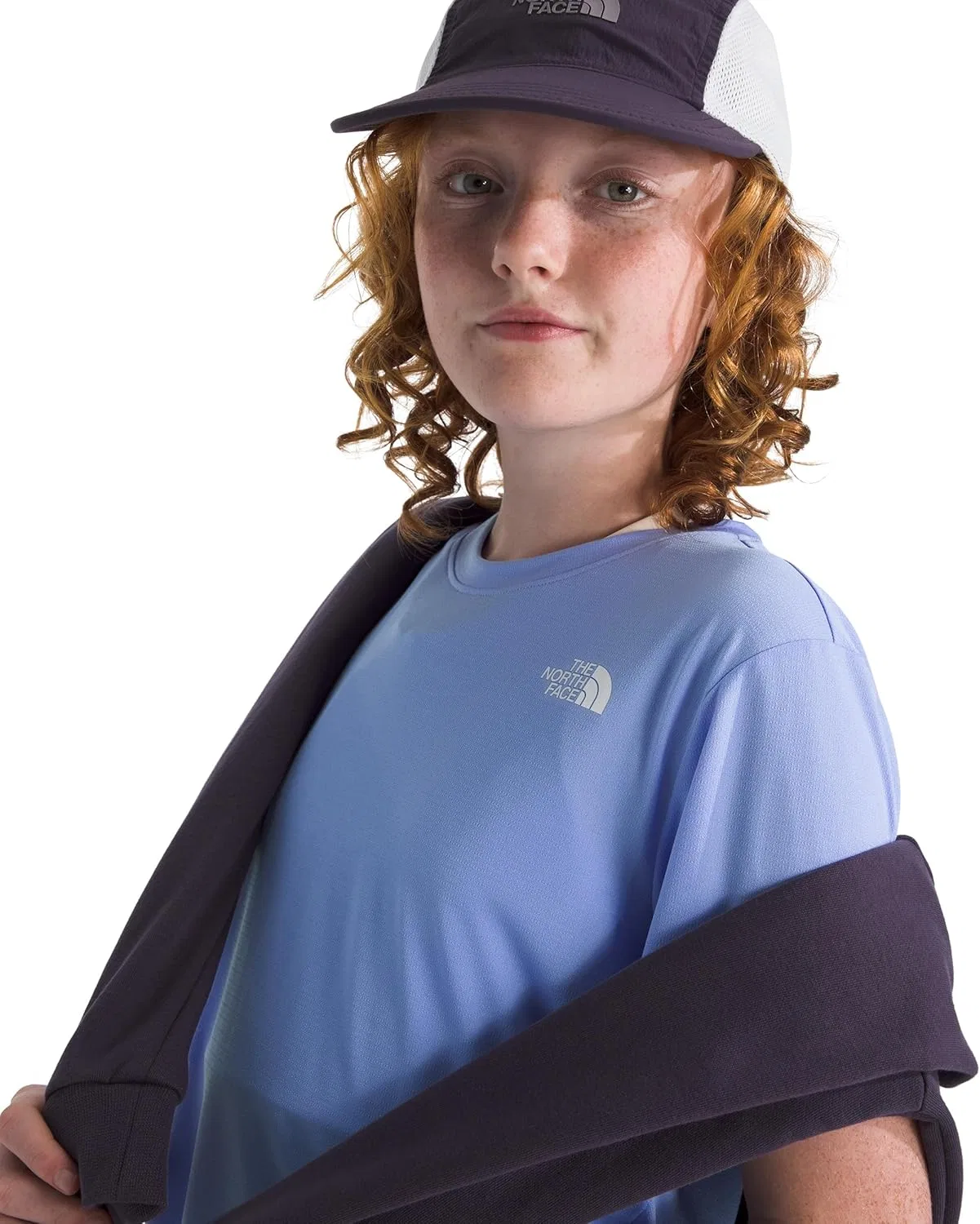 Футболка для девочек The North Face Flex Short Sleeve Tee, Periwinkle Glow — фото 4