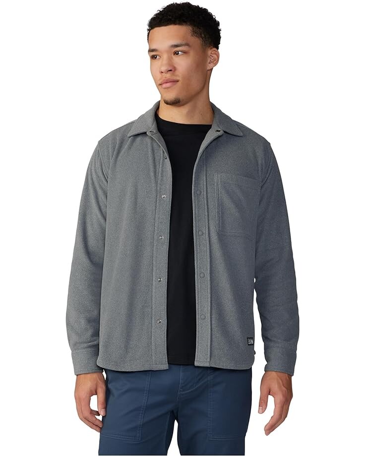 

Рубашка Mountain Hardwear Microchill Long Sleeve, цвет Foil Grey Heather