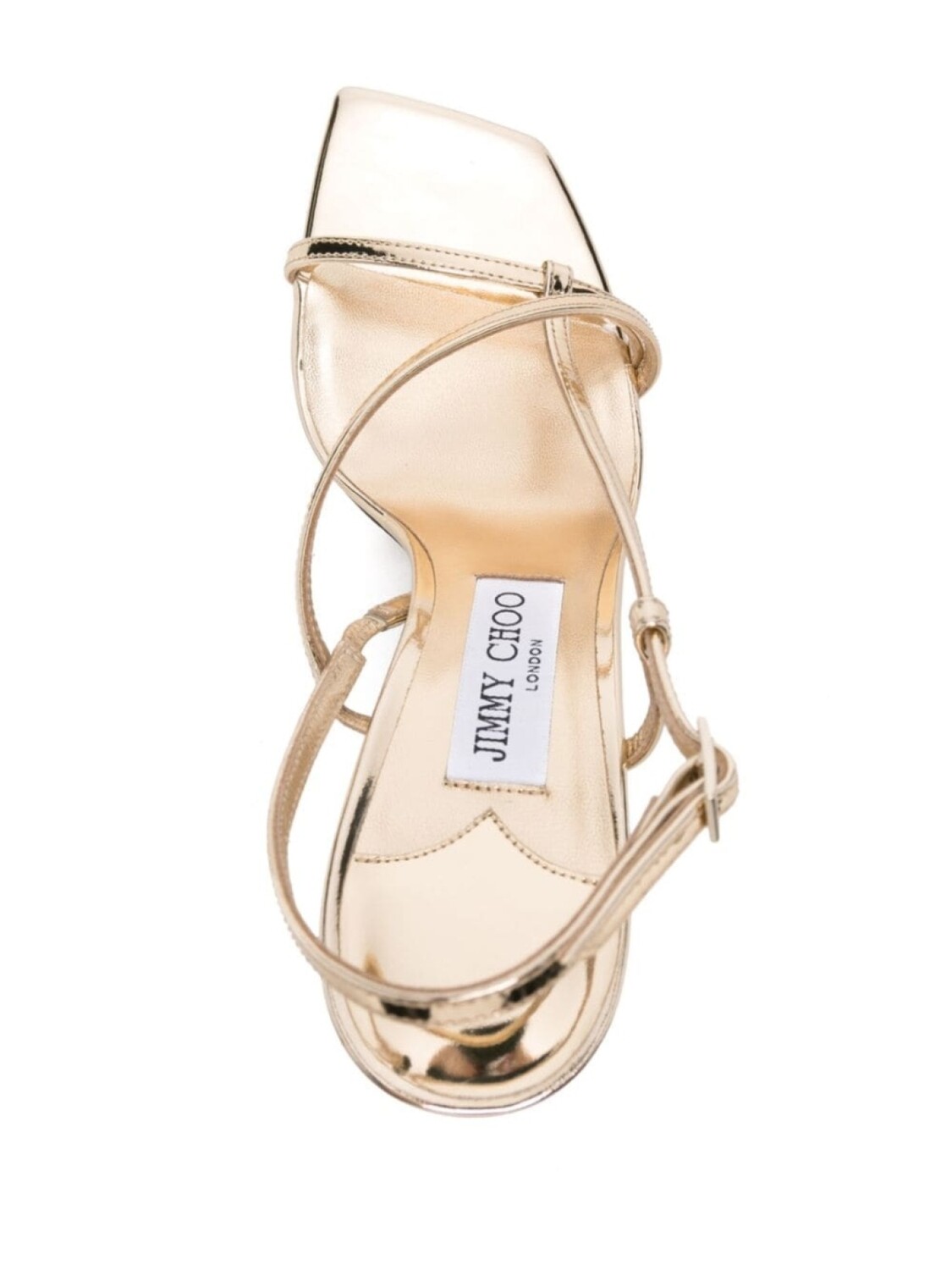 Jimmy Choo босоножки Etana 95, золотистый — фото 4