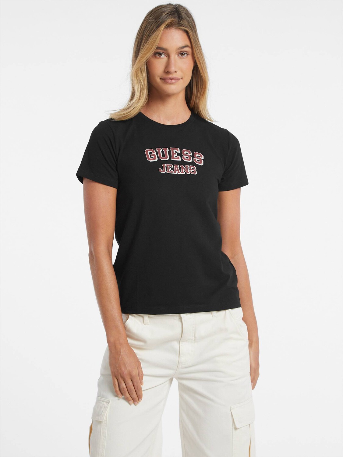 

Футболка Guess Jeans Regular Fit, черный