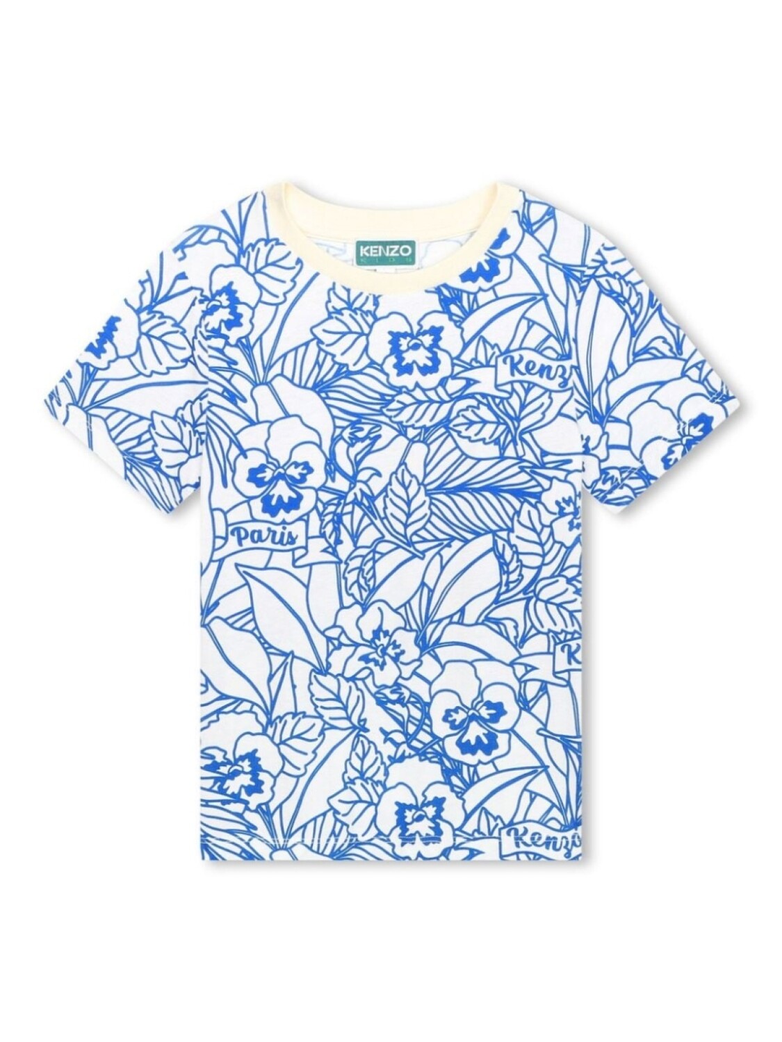

Kenzo Kids футболка с графичным принтом, белый