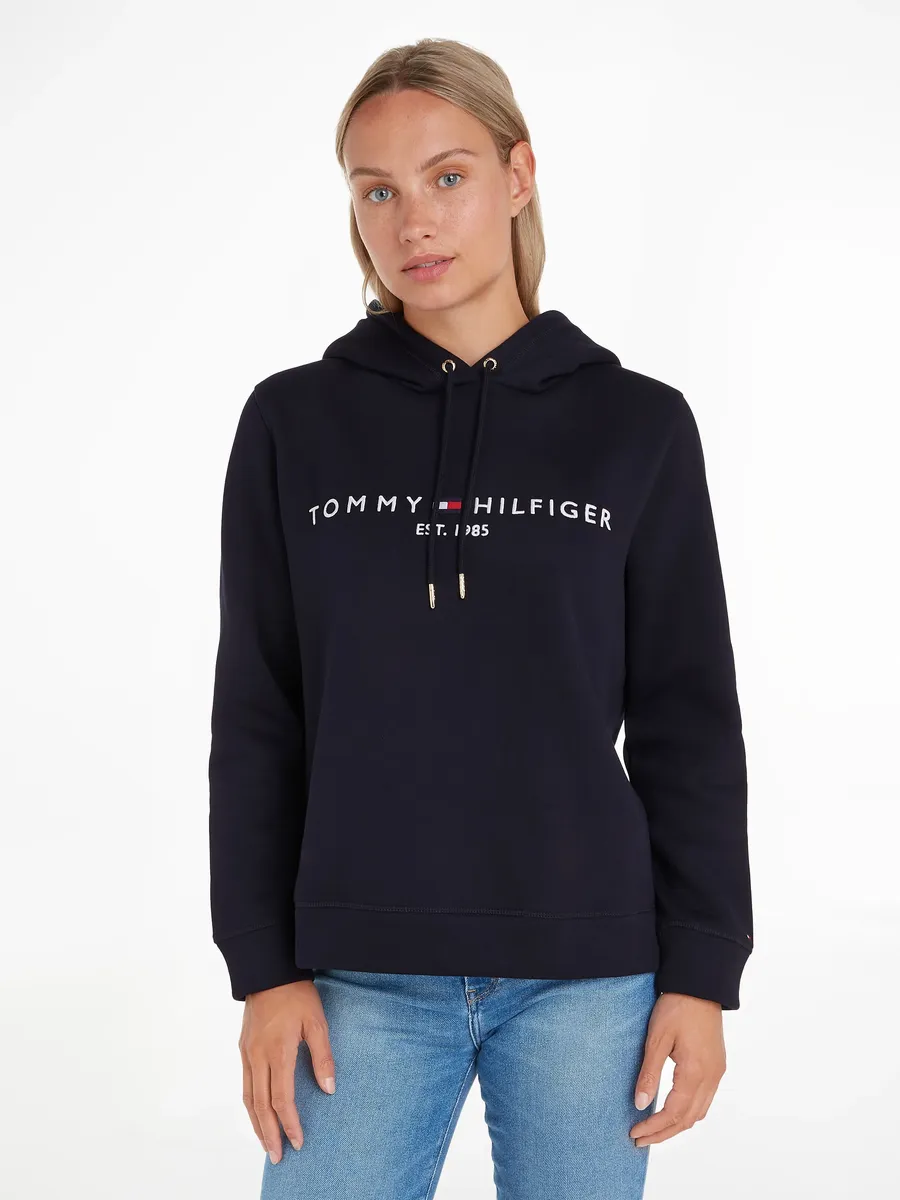 

Толстовка Tommy Hilfiger с капюшоном и вышивкой логотипа Tommy Hilfiger, цвет Desert Sky (Dunkelblau)
