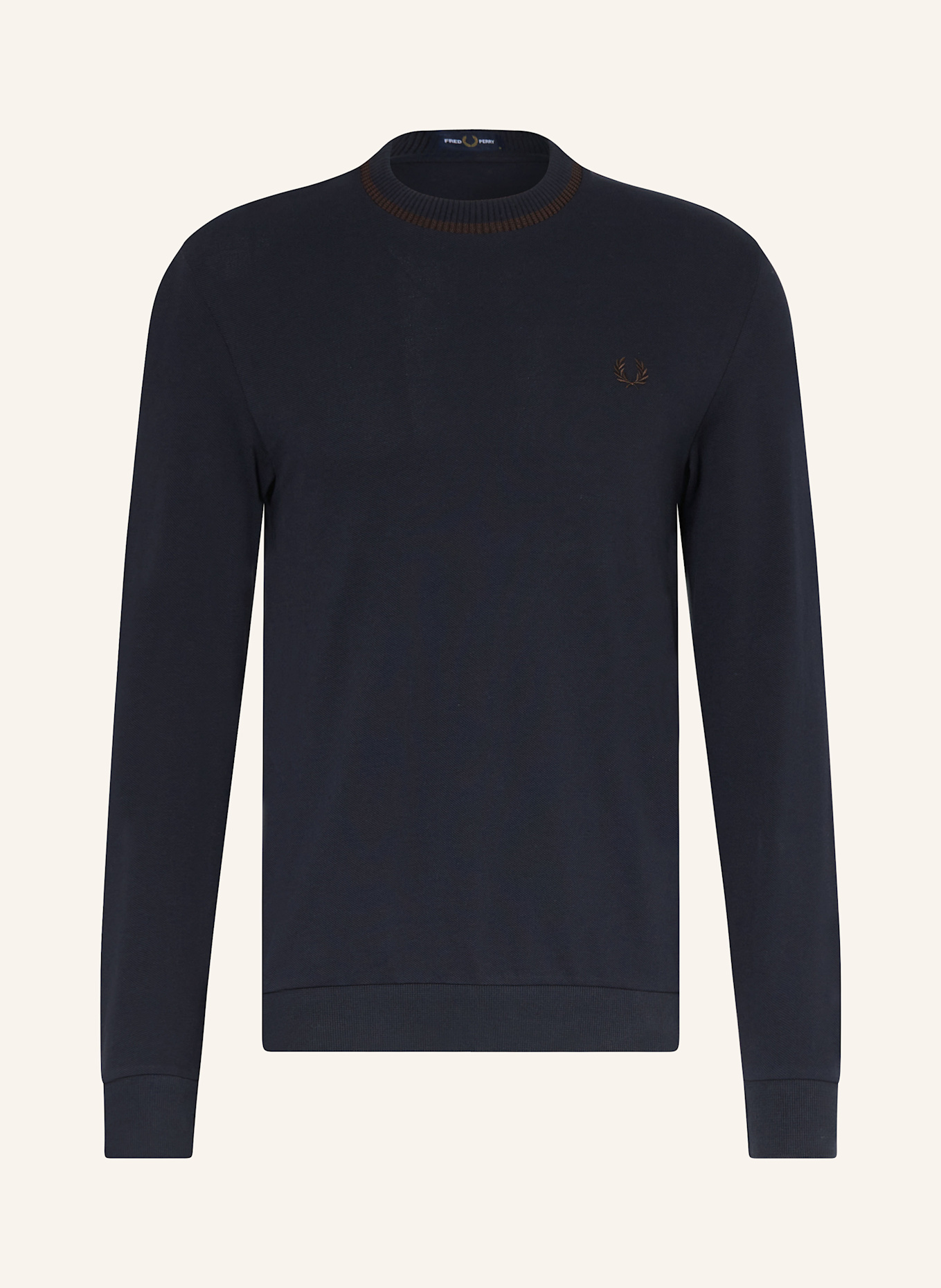 

Рубашка пике с длинными рукавами Fred Perry, синий