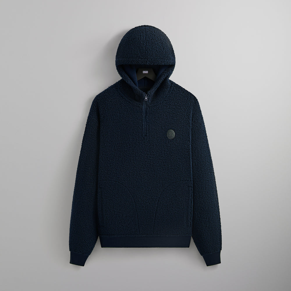 

Худи Kith Bonded Sherpa Coleman Quarter Zip Hoodie, черный