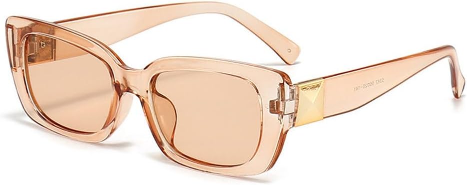 

Модные винтажные солнцезащитные очки в маленькой квадратной оправе для женщин в стиле панк, прямоугольные солнцезащитные очки с защитой от УФ-излучения UV400, роскошные очки LVTFCO, F