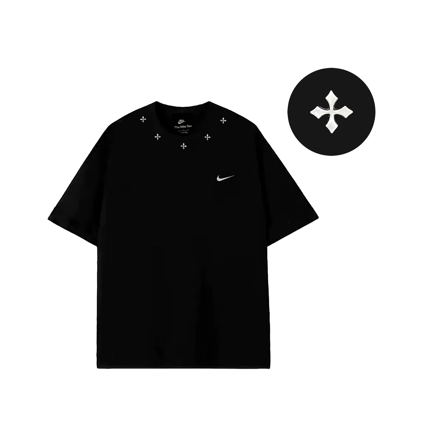 Футболка Nike Sportswear с вышивкой, белая — фото 4