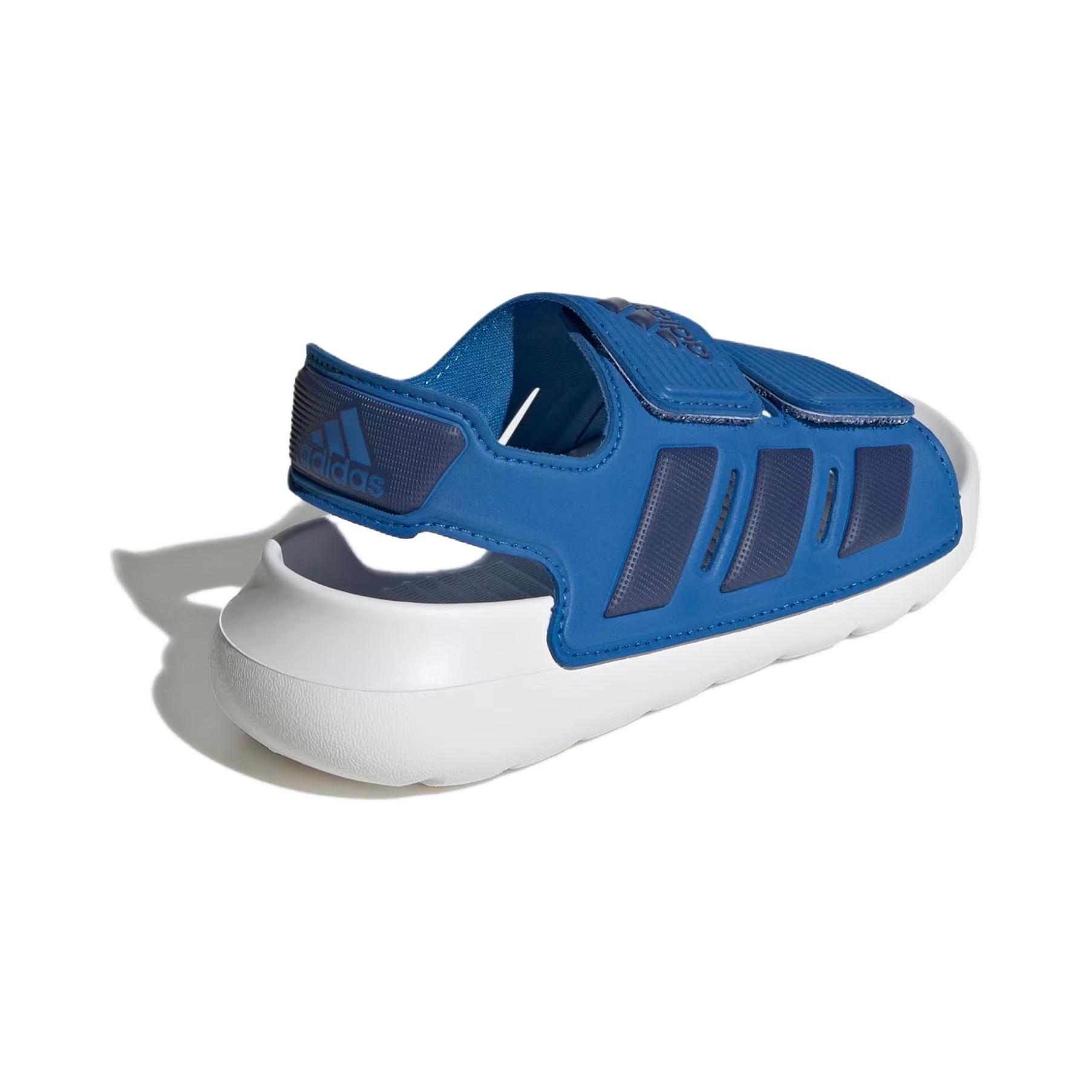 Детские сандалии Adidas Altaswim 2.0 с противоскользящей подошвой и амортизацией сине-белые для детей 3-7 лет — фото 4