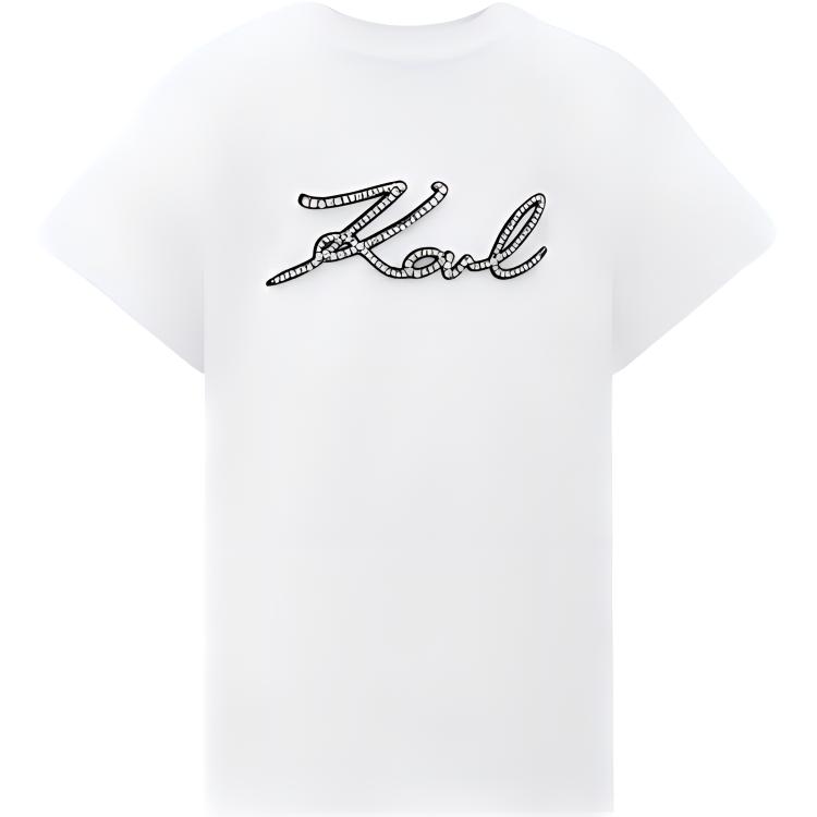 

Футболка KARL LAGERFELD женская белая KARL LAGERFELD / Karl Lagerfeld Jeans