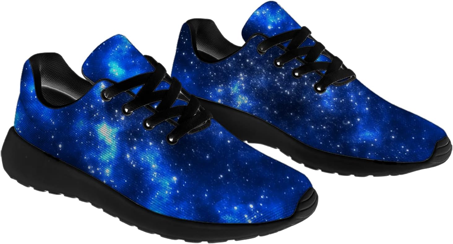 Кроссовки Horethy Galaxy для женщин и мужчин, беговые кроссовки, дышащие кроссовки для ходьбы и тенниса, космические кроссовки, подарки, мультиколор — фото 4