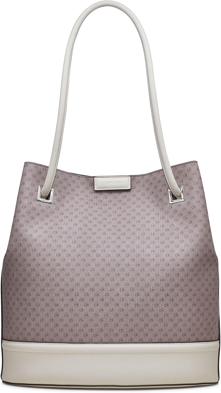 

Женская сумка-тоут Calvin Klein Ash - North/South, веганская кожа, 2 кармана, Almond/Taupe/Cherub White, Белый, Женская сумка-тоут Calvin Klein Ash - North/South, веганская кожа, 2 кармана, Almond/Taupe/Cherub White