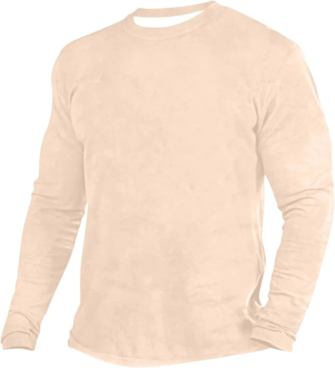 

Футболка Hlysgo мужская с длинным рукавом и круглым вырезом, Slim Fit