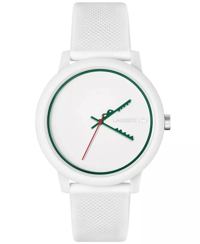 

Часы унисекс L.12.12, белый силиконовый ремешок, 42 мм Lacoste