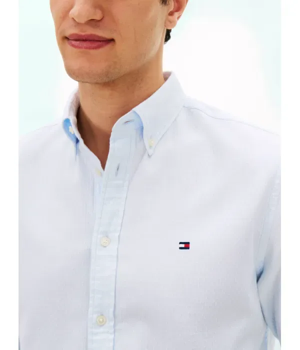 Рубашка regular fit Tommy Hilfiger, небесно-голубой — фото 4