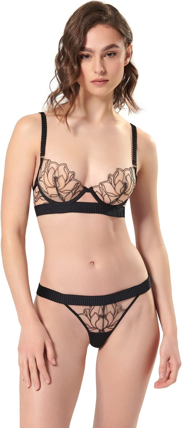 

Трусы BLUEBELLA Maia Brief, цвет Black/Sheer