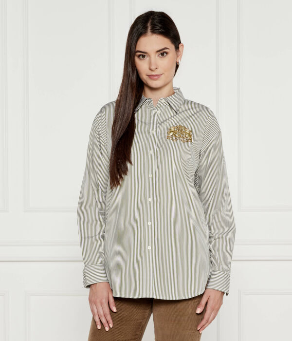 

Рубашка котта Relaxed fit Lauren Ralph Lauren, зеленый