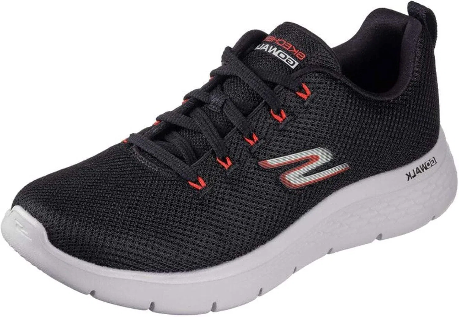 Кроссовки Skechers Go Walk Flex - Quota для мужчин, Black And Red Textile — фото 2
