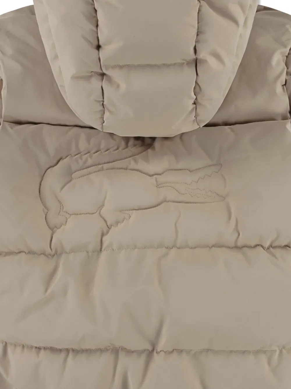 Стеганая куртка с капюшоном Lacoste Kids, нейтральный — фото 2