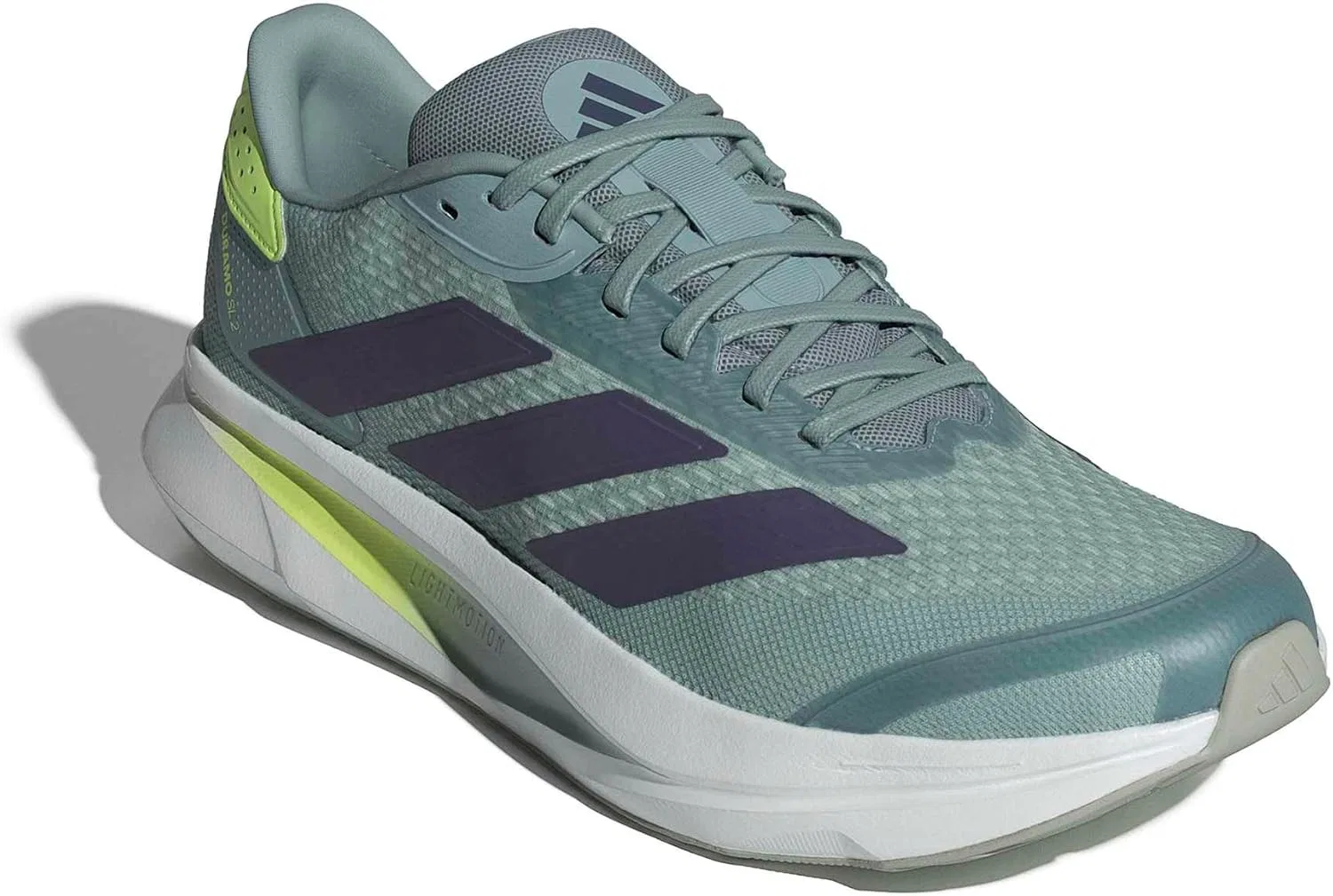 Мужские беговые кроссовки Adidas Duramo SL 2, Wonder Sage Preloved Violet Hi Res Yellow — фото 3