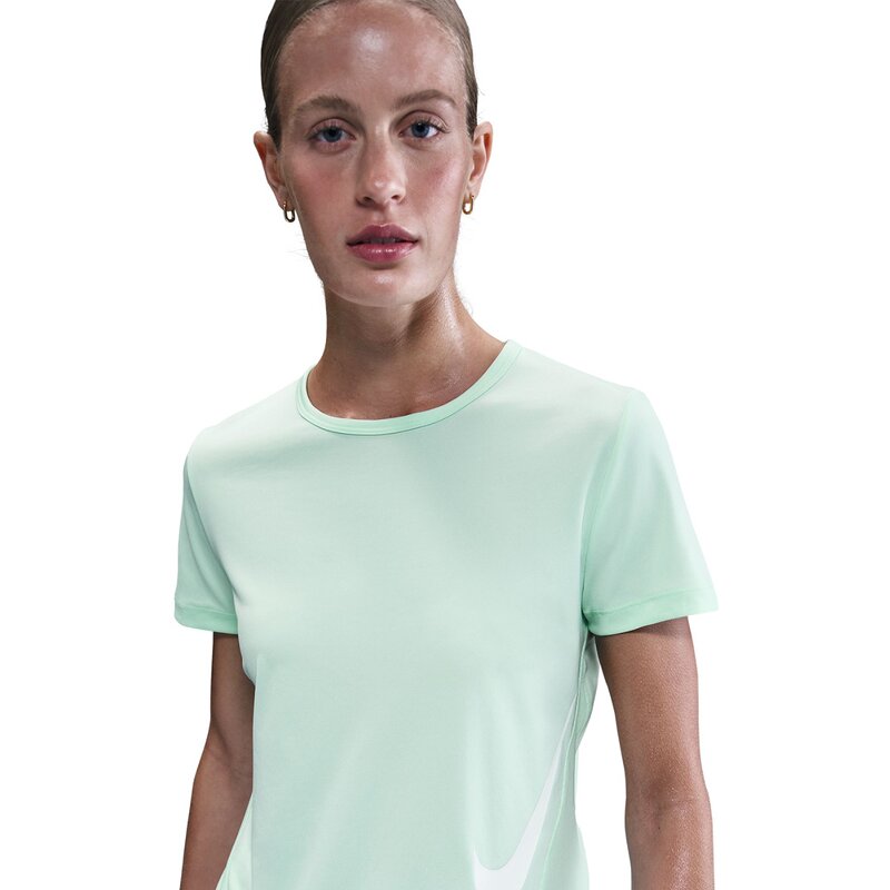 T-Shirt w nk tempo swsh hbr df ss top Nike, мультиколор — фото 3