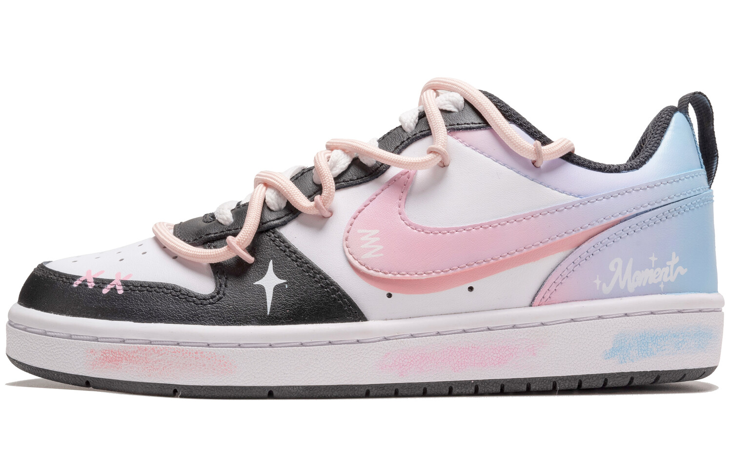 

Кроссовки Nike Court Borough Skateboard Shoes Women's Low-Top Blue, Розовый, Кроссовки Nike Court Borough Skateboard Shoes Women's Low-Top Blue