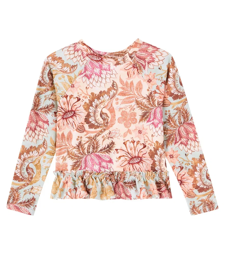 Футболка-рашгард с принтом Zimmermann Kids, мультиколор