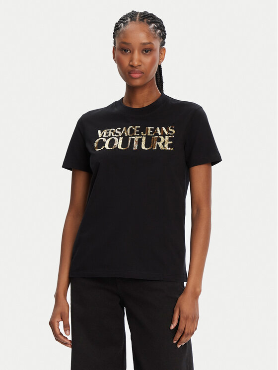 

Футболка обычного кроя 78HAHE02 Versace Jeans Couture, черный