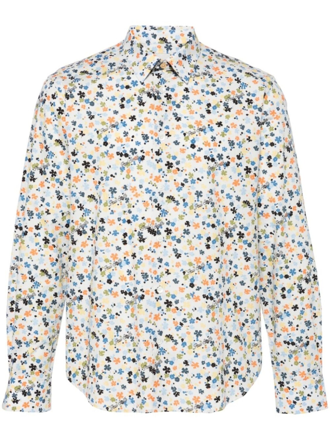 

Paul Smith рубашка из органического хлопка с цветочным принтом, белый