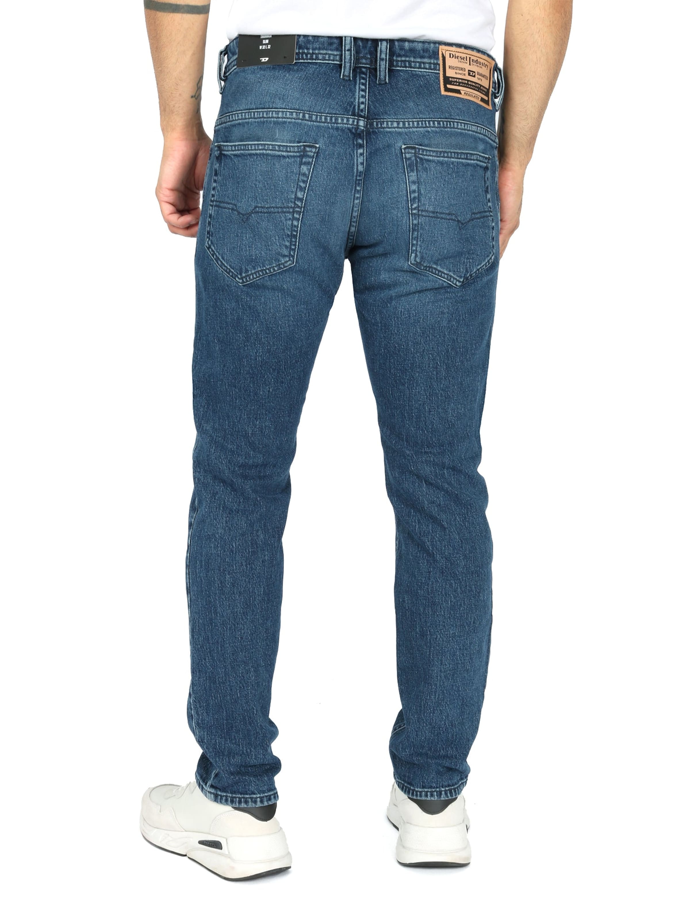 DIESEL Джинсы Slim fit 'THOMMER-R R07XR' в синем дениме — фото 3