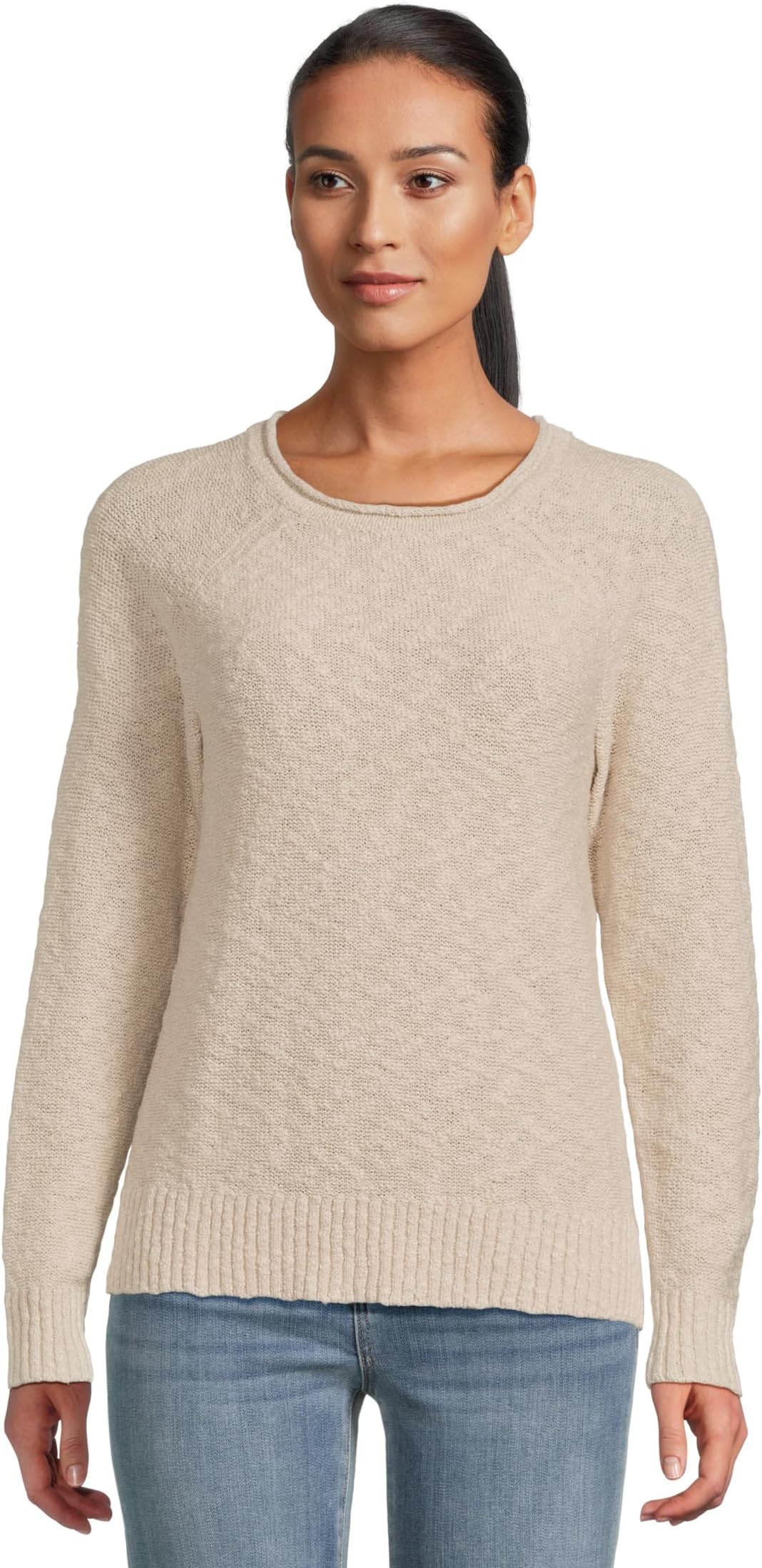 

Свитер L.L.Bean Women's Midweight Cotton Slub Rollneck Pullover, Shore